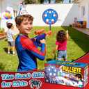 Spider Upgraded 2-in-1 Shooting Games Toys: Rotating Target, 2 Air Blasters & 24 Foam Balls, Bean Bag Toss Game for Kids, Indoor Outdoor Yard Party Games for Boys Girls 4 5 6 7 8 9 10+ Year Old Gift