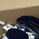350PCS Navy Blue Plastic Patriotic Plates-Disposable Blue Gold Plates 50guest Plastic Dinnerware include 100Plates,50Pack Pre Rolled Napkins with Silverware 50Cups for Party/Wedding/Halloween