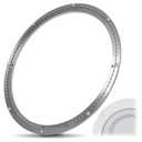 Lounsweer 20 Inch Lazy Susan Hardware Mute Aluminum Alloy Turntable Bearing Large Mute Heavy Duty Swivel Plate 530 Lbs Load Lazy Susan Base Kit Silent Rotating Ring for Tabletop Corner Storage