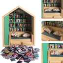 Anxiety bookshelf mini books for Creative Ornaments, Stress-Relieving Gifts for Family and Friends, book lover gifts desktop decoration Boxes, gifts girls, Valentine's Day gift (200 small books)