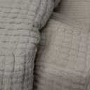 H.VERSAILTEX Bath Mats for Bathroom Non Slip Extra Thick Chenille Striped Bath Rug 24" x 36" Absorbent Non Skid Fluffy Soft Shaggy Rugs Washable Dry Fast Plush Mats for Indoor, Bath Room, Tub - Ivory