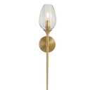 Brass Wall Sconces Lights Indoors Gold Bathroom Wall Sconces, black and gold wall sconces Wall Lights for Mirror Perfect for Living Room Bedroom Dresser Aisle Glass Crystal Sconce,(Brass Color)