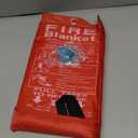 Emergency Fire Blanket for Kitchen, Home, Car, Grilling, Bonfire, 39x39 inches, Fiberglass Fabric with Pull Tapes, Fire Suppression, Reusable, Fire Extinguisher Blanket, Heat Resistant