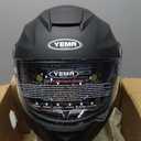 YEMA Modular Motorcycle Helmets, DOT Approved Full Face Motorcycle Helmet with with Flip Up Dual Visor for Men & Women - Street, Scooter, ATV, E-Bike, Matte Black, S (54-55 cm)
