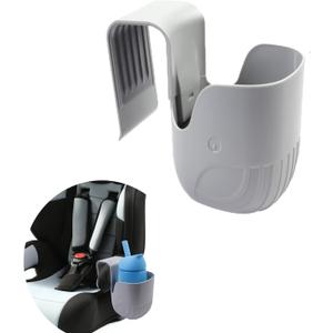 Child Cup Holder for Convertible Car Seats, Car Seat Cup Holder, Baby Stroller Cup Holer Wheelchair Cup Holder, Child Cup Holders Compatible with The Majority of Car Seat Models  Grey