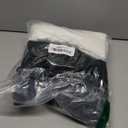 4pcs 18Inches Knitted Christmas Stockings Decoration, Cream White Dark Green Large Cable Xmas Hanging Stocking Personalized Knit Stocking's with Name Tags for Family Home Farmhouse Decor