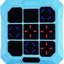 Tic Tac Toe Game, 6-in-1 Electronic Tic Tac Toe with Mute & Rechargeable - Handheld Travel Board Game for Kids Ages 4+, Adults, Family - Educational Learning Toy for Boys GirlsBlue