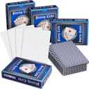 Blue Panda Blank Playing Cards Pack - 3 x 4 in Blue Checkered Diamond Back, 224 Count (4 Decks)