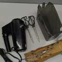 BLACK+DECKER 5 Speed Electric Hand Held Mixer, HELIX beaters, Whisk, and Dough Hook Attachments, Turbo Boost, Snap-On Storage Case