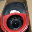 O-Cedar EasyWring Microfiber Spin Mop & Bucket Floor Cleaning System + 2 Extra Refills, Red/Gray