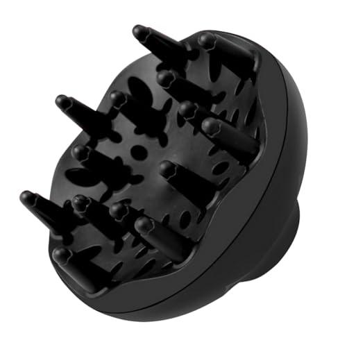 Hair Dryer Diffuser Suitable for 1.56-1.95inch Caliber Hair Dryer Diffuser Attachment for Hairs Dryers for Curly & Wavy Hairs (COLOR:Black)