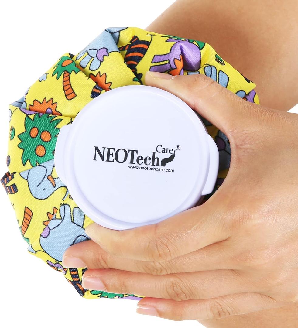 NeoTech Care Ice Bag, Screw Top Fillable, Reusable (Animals Design, 5 inch)