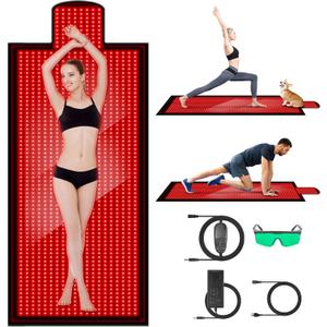 2025 New Full Body Red Light Therapy Mat, 84''X33'' Large Infrared Light Devices Full Body with 1400 Pcs LEDs, Adjustable Timer and Intensity Red Light Therapy Sleeping Bed Blanket at Home