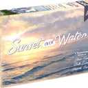 Sunset Over Water Card Game – A Picturesque Game of Painting Landscapes and Exploring Nature by Pencil First Games for 1-4 Players
