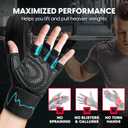 MhIL Workout Gloves for Men Comfortable Gym Gloves for Men with Enhanced Grip for Safety and Hand Protection Weight Lifting Protection with Wrist Wraps Support for Performance Boost and Style, Size: Medium: 7.5 - 8