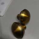 Newliplace 2 Pack Vintage Single-Sided Dummy Door Knobs Interior, Antique Brass Long Plate Dummy Door Knobs