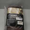 LEMOMO Chocolate Brown Blackout Curtains/42 x 84 Inch/Set of 2 Panels Room Darkening Curtains for Bedroom