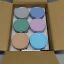 DRKIO 6 Pack Glass Baby Food Storage Containers - 4 Oz Baby Food Jars with Lids Baby Food Maker Microwave Dishwasher Freezer Safe 100% Leak Proof BPA Free Reusable