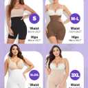 2 x Tummy Control Shapewear Shorts for Women, High Waisted Body Shaper Seamless Shorts Underdress Thigh Slimmers (Beige, XXXL)