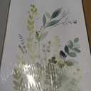 Boho Floral Canvas Wall Art Set of 3, Sage Green Wildflower Botanical Wall Decor Painting, Minimalist Watercolor Flowers Posters Prints for Bedroom Bathroom Living Room 12x16 In Framed