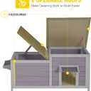 Aivituvin Outdoor Cat House Weatherproof Wooden for Feral Cats