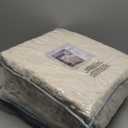 Better Trends 4 Pieces Set Chenille Bedspread Queen Size 100% Cotton Chenille Bedding Lightweight Bedding Geometric & Diamond Bedroom Decor White Charleston Collection