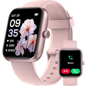 Smart Watch for Men Women with Bluetooth Call,Alexa Built-in Smartwatch,1.83"DIY Dial Fitness Watch with Sleep Heart Rate SpO2 Monitor,100+ Sport Mode,IP68 Waterproof Watch Compatible with Android iOS
