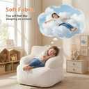 Bean Bag Chairs for Kids, Comfy Bean Bag Sofa for Boys & Girls, Beige, Small