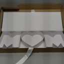Empty Mother's Day MOM Cardboard Letter Fillable Box Floral Sweets Gifts Decorative Box(White MOM)