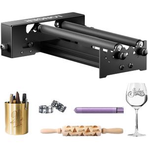 Longer Laser Engraver Rotary Roller, Y-axis Laser Engraver Attachment 360 Rotation, a Good Partner for Laser Engraving Machine Compatible with Other Brands of Engraver Longer Laser Engraver Rotary Roller, Y-axis Laser Engraver Attachment 360 Rotation, a Good Partner for Laser Engraving Machine Compatible with Other Brands of Engraver
