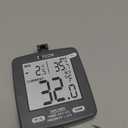 Taylor LCD Display Digital Kitchen Refrigerator/Freezer Kitchen Thermometer Min/Max on Display, 2 inch display, Gray, 1 Count (Pack of 1), Grey 