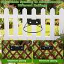 Railscapes Plant Holder Between Rails - 3pc Heavy Duty Hanging Plant Holder Adjustable Width Rail Scapes for Plants Railings Metal Hanging Plant Pot Stand for Balcony Patio and Stair