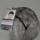 PHOCAS Short Curly Gray Pixie Wig with Bangs Layered Short Wigs For Women Daily Cosplay Synthet Short Cut Wigs