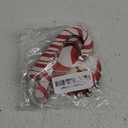 10ct Red and White Christmas Tree Ornaments, Shatterproof Plastic Candy Cane & Lollipop Decorations for Candyland Theme Party, Home Tree Decor