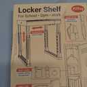Piffny Locker Organizer Shelf, Adjustable Width and Height, Ideal Locker for School, Office, and Gym Locker  (White)