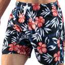 Kanu Surf Men's Havana Men's Swim Trunks Quick Dry Swim Shorts Bathing Suit Men, 5.5 to 7" Inseam (Regular and Extended (Medium, Vacay Black)