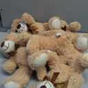 Teddy Bears Bulk 5 Packs 13.5 Inches Small Stuffed Bears Pack for Christmas Valentines Baby Shower Party Decorations Centerpieces Favors Light Brown