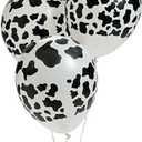 Fun Express - Cow Print Latex Balloon (24pc) for Birthday - Party Decor - Balloons - Latex Balloons - Birthday - 24 Pieces
