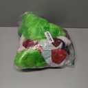 DJKFAEK Green Monster Santa Claus Costumes for Men,Christmas Furry Santa Claus Costume Include Mask for Halloween Cosplay (M)