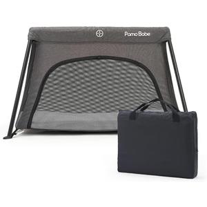 Pamo Babe Travel Crib - Lightweight Baby Playard with Zip Door, Carry Bag for Airplane - Easy to Carry Pamo Babe Travel Crib - Lightweight Baby Playard with Zip Door, Carry Bag for Airplane - Easy to Carry