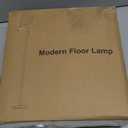 Upgraded Dimmable Floor Lamp for Living Room,1000 Lumens Bulb Included, Modern Floor Lamps Simple Design with Linen Shade, Tall Standing Lamp for Bedroom Office Dining Room, Black Pole Lamp