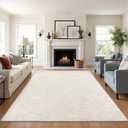 Pauwer Area Rugs for Living Room 5x7, Machine Washable Non Slip Rug, Beige