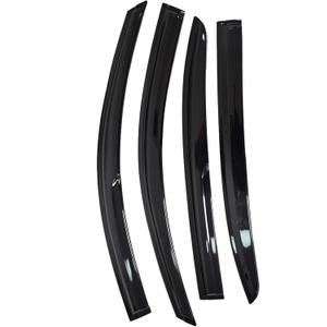 labwork Black 4 Pieces Window Visors Shade Sun Rain Wind Guards Replacement for 2008-2012 Honda Accord Sedan 4-Door