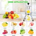 Commercial Lemon Cutter 8-Section with V-Shaped 420 Stainless Steel Blades Stainless Steel Blade Fruit Lemon Slicer Wedges Cutter for Fruits and Vegetables for Home&Commercial Use