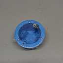 4'' Old Work Round Electrical Box18 Cubic Inches Outlet Box1-Gang PVC Round Ceiling Electrical Box for Old Work,Blue,ETL Listed(1 Pack)