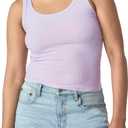 florence by mills Women's Sweet Solstice Ribbed Tank Top (Medium, Purple Haze)