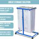 Adir Mobile Blueprint Holder - Adjustable Blue Print Storage Organizer and Construction Plan Holder – Plans Rack for Jobsite and Office (Without Blueprint Clamps)