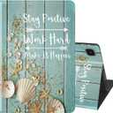 Samsung Galaxy Tab S6 Lite 10.4" Slim Case with Stand Cover with Auto Wake/Sleep Smart Cover for Samsung Galaxy S6 Lite (SM-P610/ P613/ P615/ P619)- Stay Positive Work Hard and Make It Happen