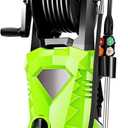 5000 PSI Electric Pressure Washer 2.8 GPM High Power Washer with 4 Pressure Nozzle and Foam Cannon, powerwashers for Home, Car Washing, Fence Cleaning, Green
