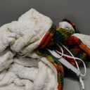 Electric Blanket Heated Throw, Soft Flannel 50"x60" Plaid Heating Blanket with 8 Hours Auto Off 10 Fast Heating Levels Machine Washable Sherpa Heated Blanket with Overheating Protection (Bright Red)